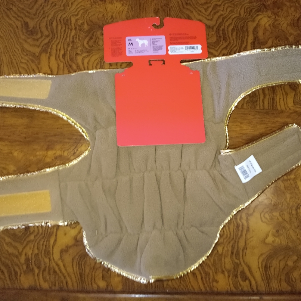 Boots & Barkley Metallic Gold Dog Puffer Vest And Trapper Hat Medium - Picture 4 of 11